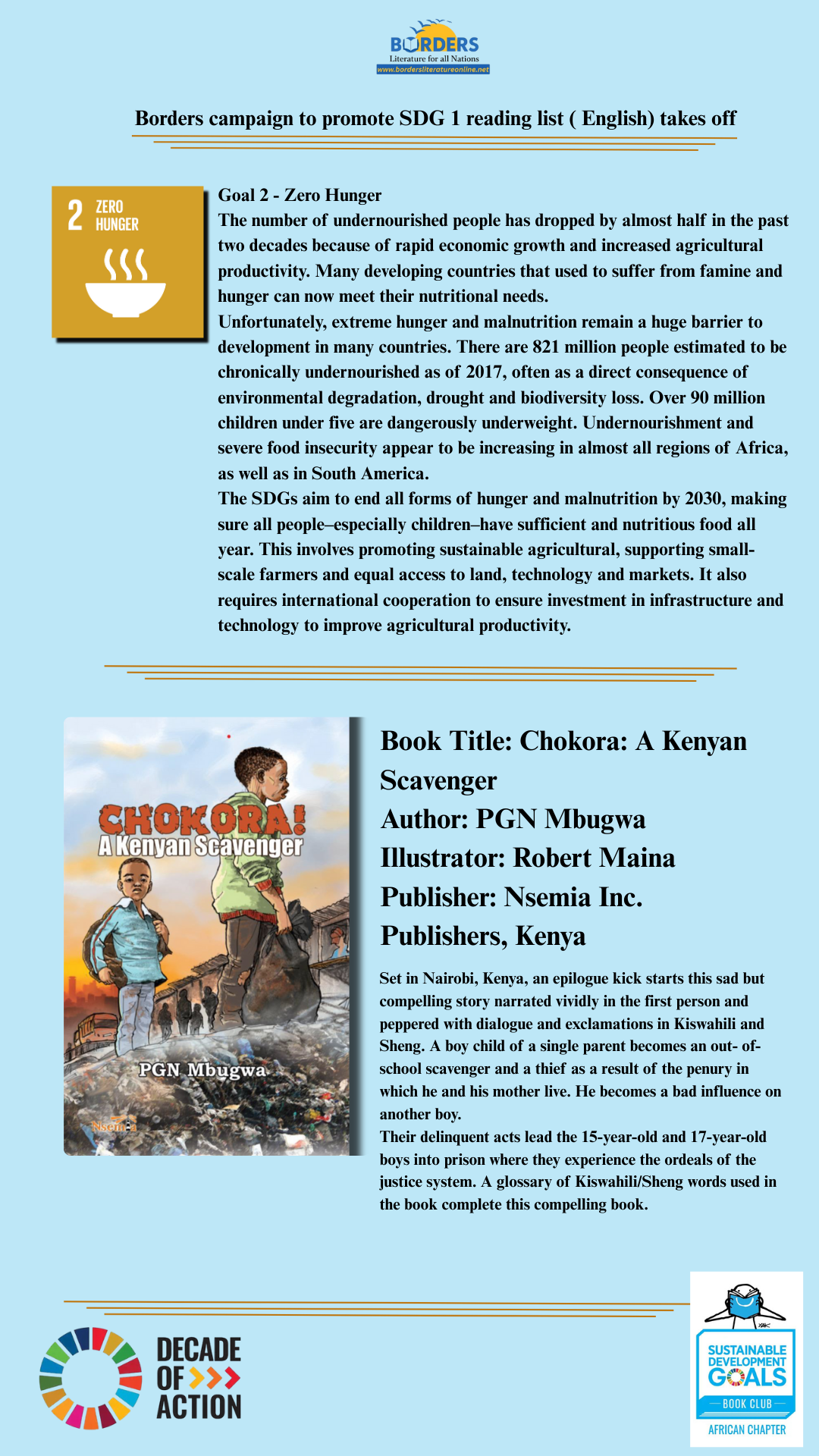 SDG 2 Reading List - Zero Hunger