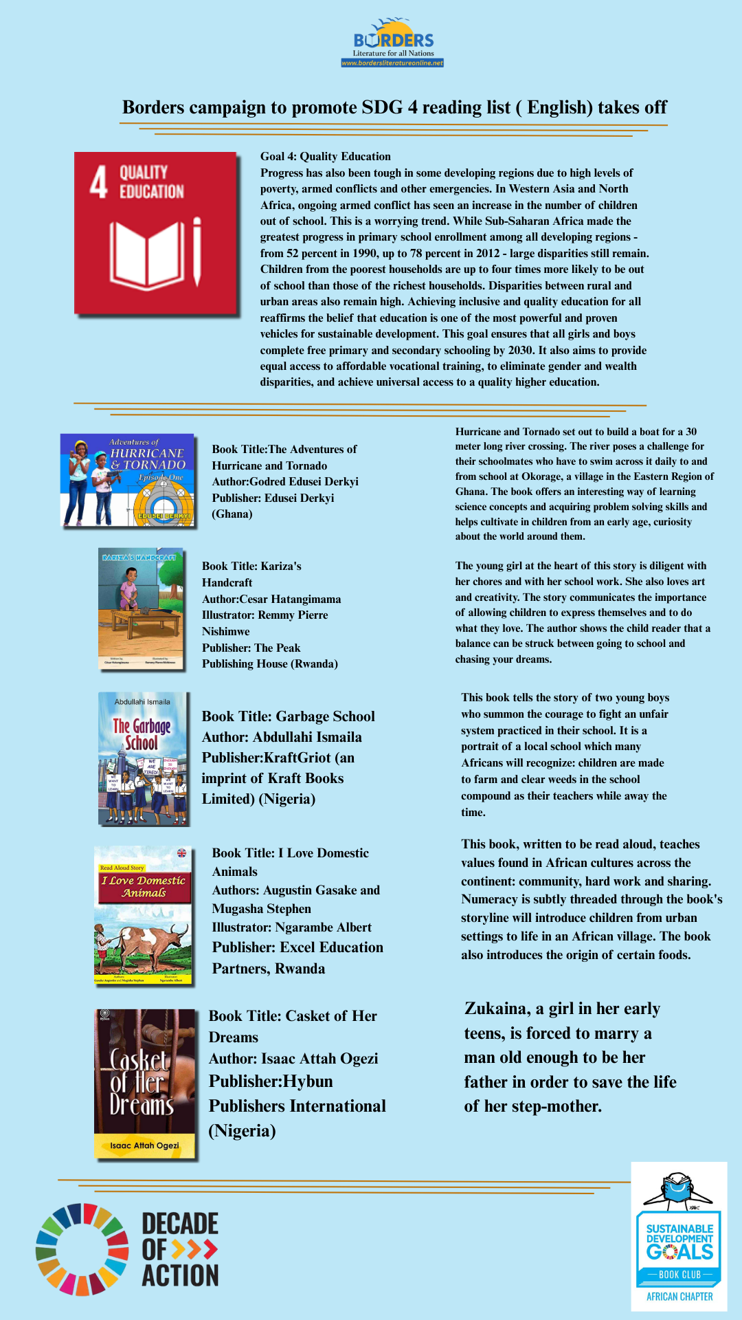 SDG 4 Reading List - Quality Education